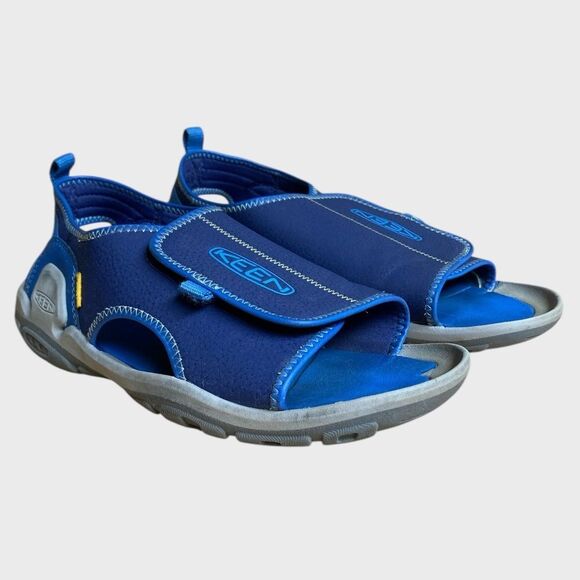 KEEN Big Kids Knotch River Open Toe Sandals Size 6 Bright Cobalt/Blue Depths - Picture 1 of 16